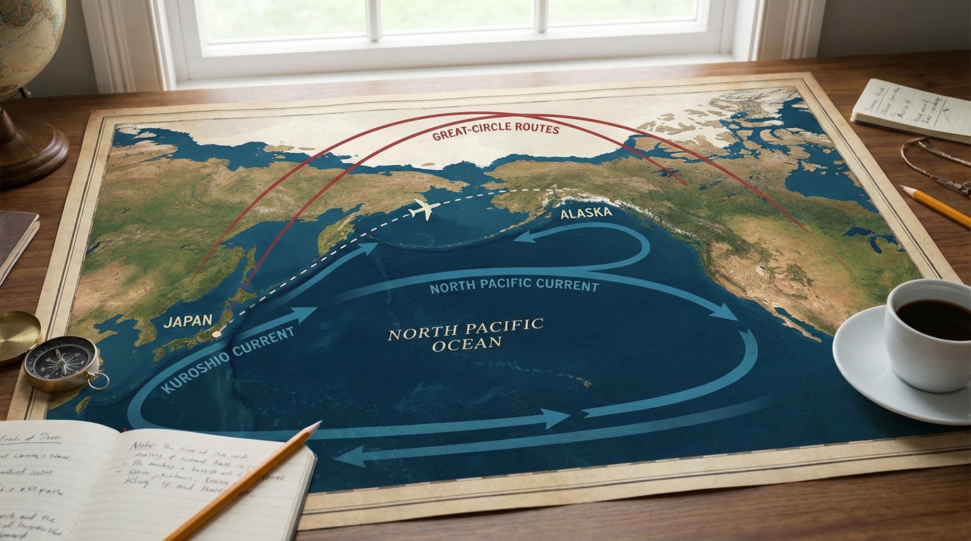 découvrez la carte du pacifique nord et explorez les distances impressionnantes qui donnent le vertige. une perspective unique pour mieux comprendre l'immensité de cette région.